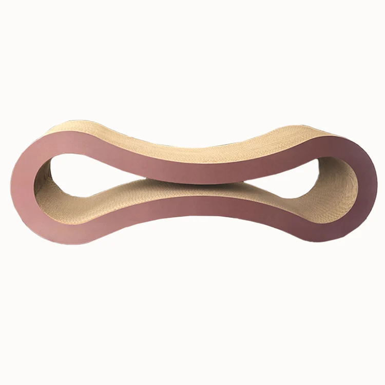 Wave-shaped cardboard cat scratcher from our supplier range