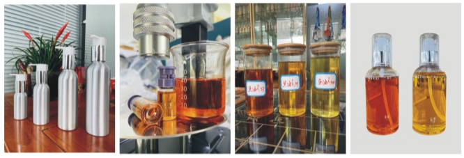 Liquid oil product formats from a supplier catalogue